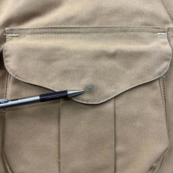 90s Vintage Filson Hunting Vest Mens Large Half Moon Waterfowl Waxed Canvas - Picture 7 of 16